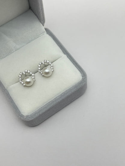 Quiet Glow Freshwater Pearl Studs and Ring Set