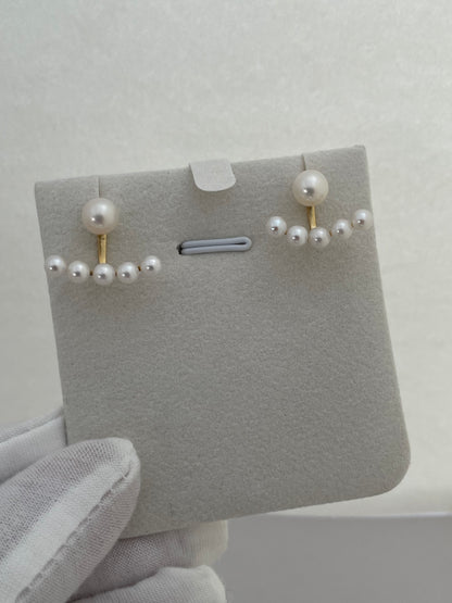 Pearl Horizon Bar Earrings