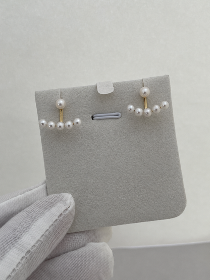 Pearl Horizon Bar Earrings