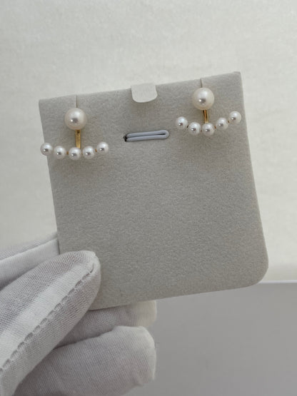 Pearl Horizon Bar Earrings