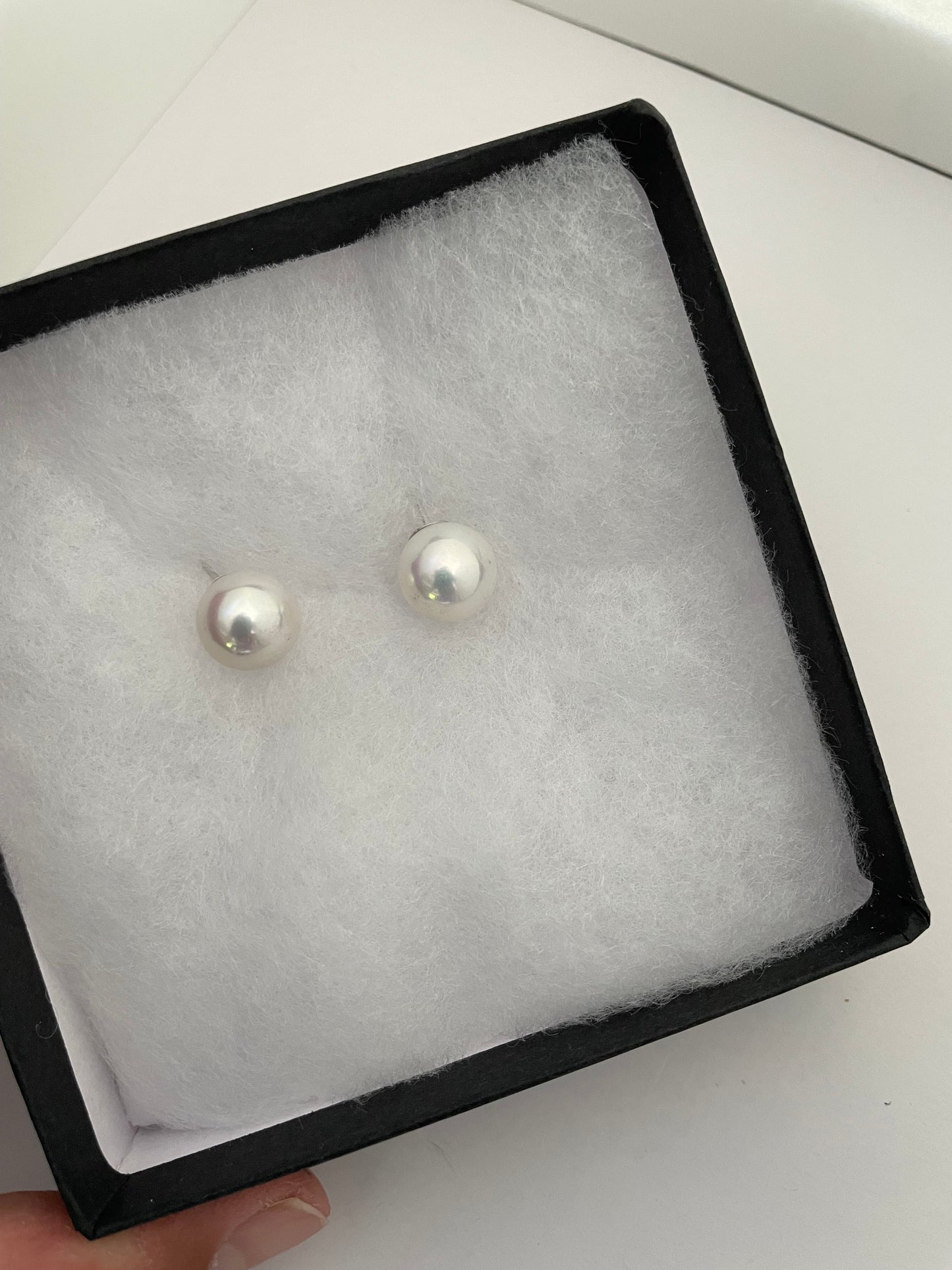Top-Luster 11-12mm Freshwater Pearl Stud Earrings – Classic White Pearl Elegance