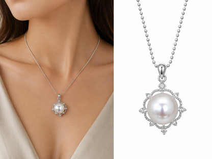Couture Pearl Pendant Necklace