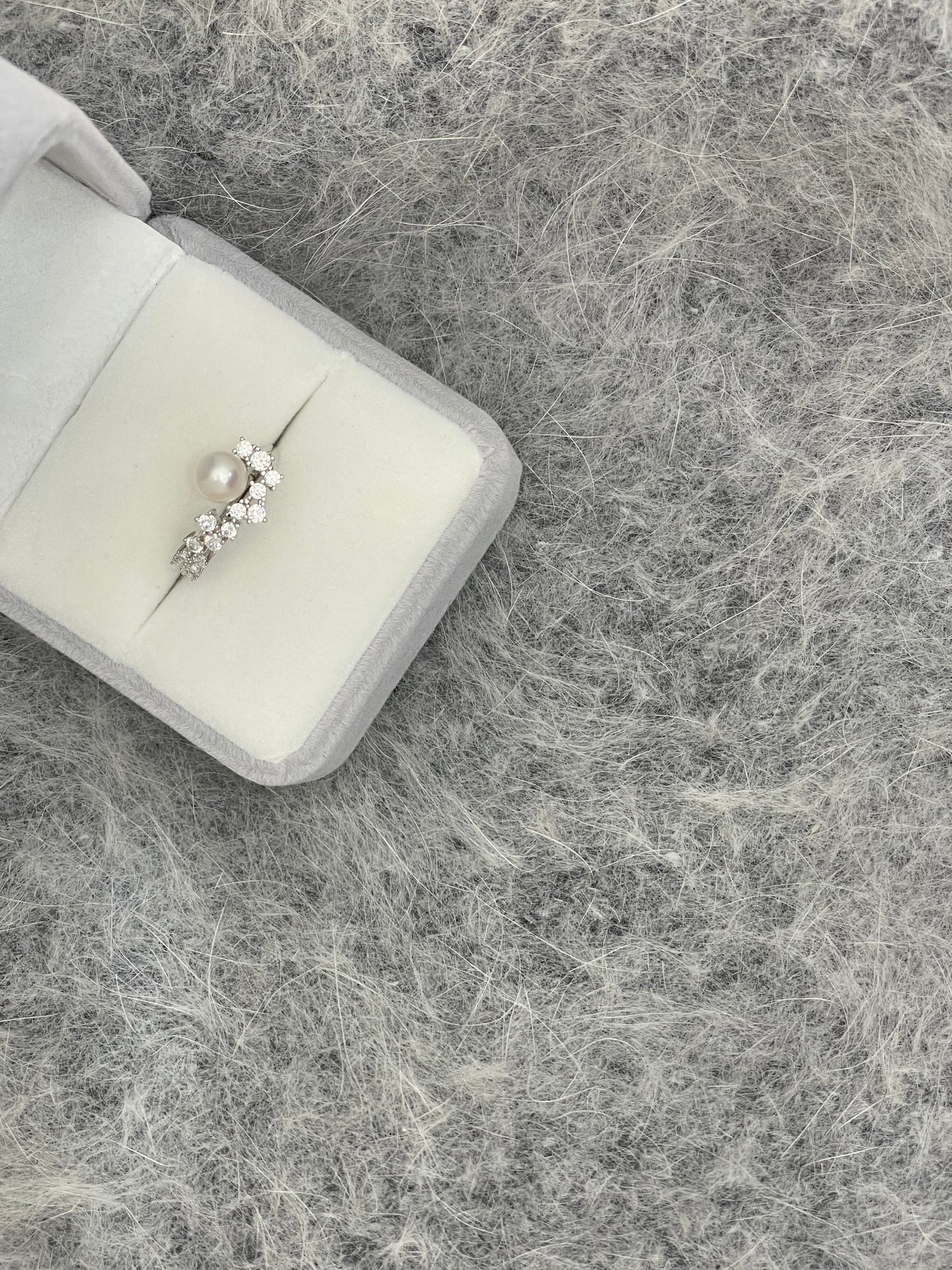 Quiet Glow Freshwater Pearl Studs and Ring Set