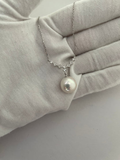 A Drop of Dew Lustrous Pink Tone Freshwater Pearl Necklace 12-13mm