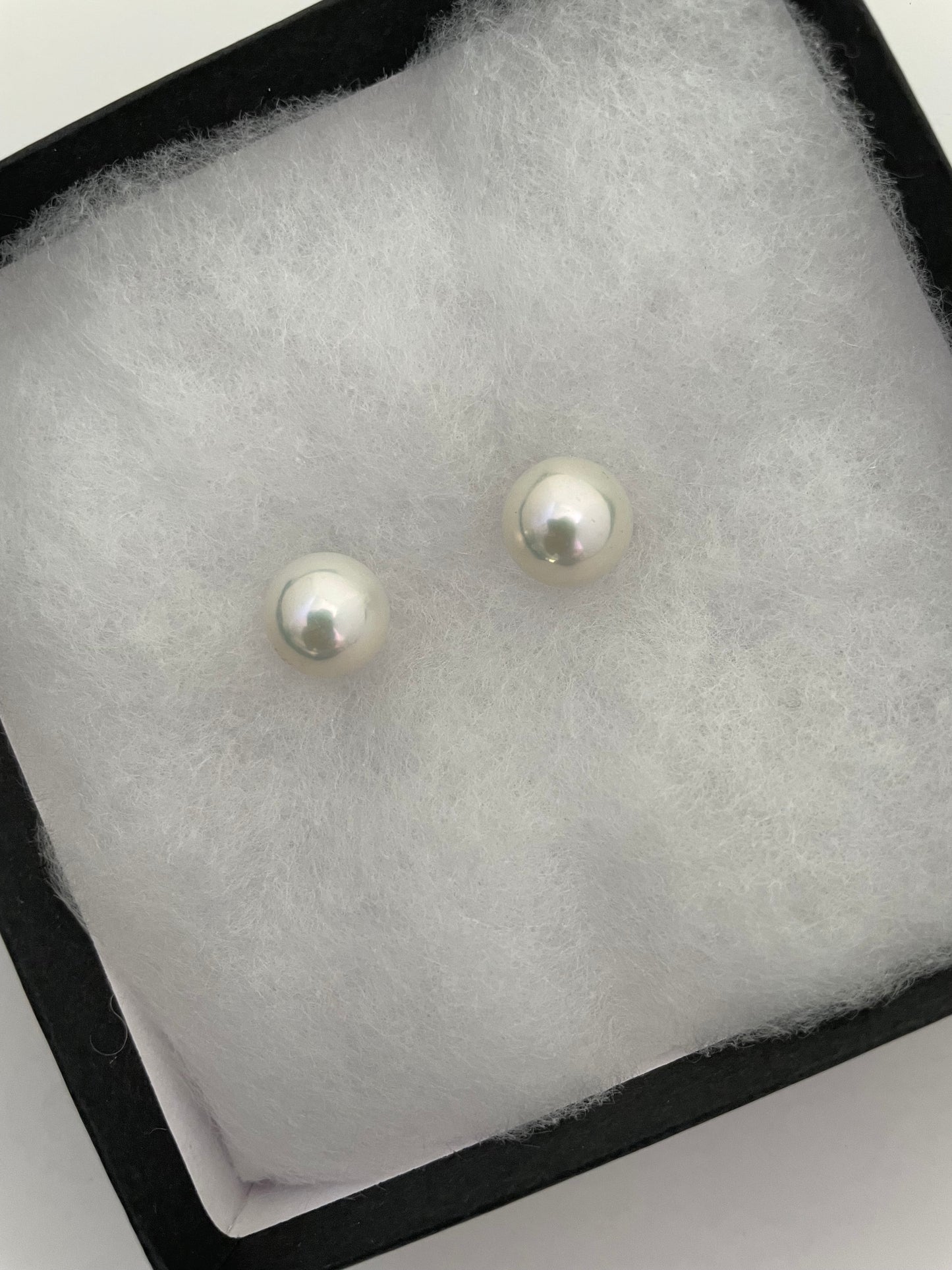 Top-Luster 11-12mm Freshwater Pearl Stud Earrings – Classic White Pearl Elegance
