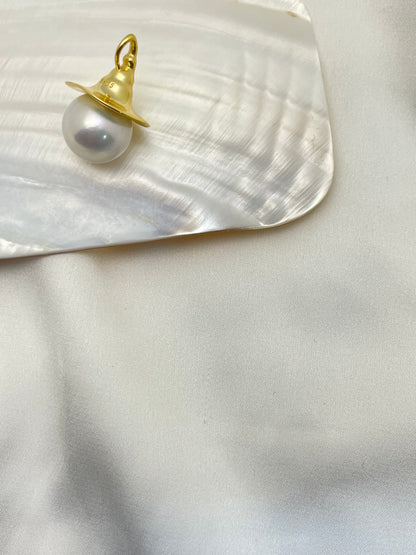 Moonlight Witch Pearl Pendant Necklace in 925 Silver