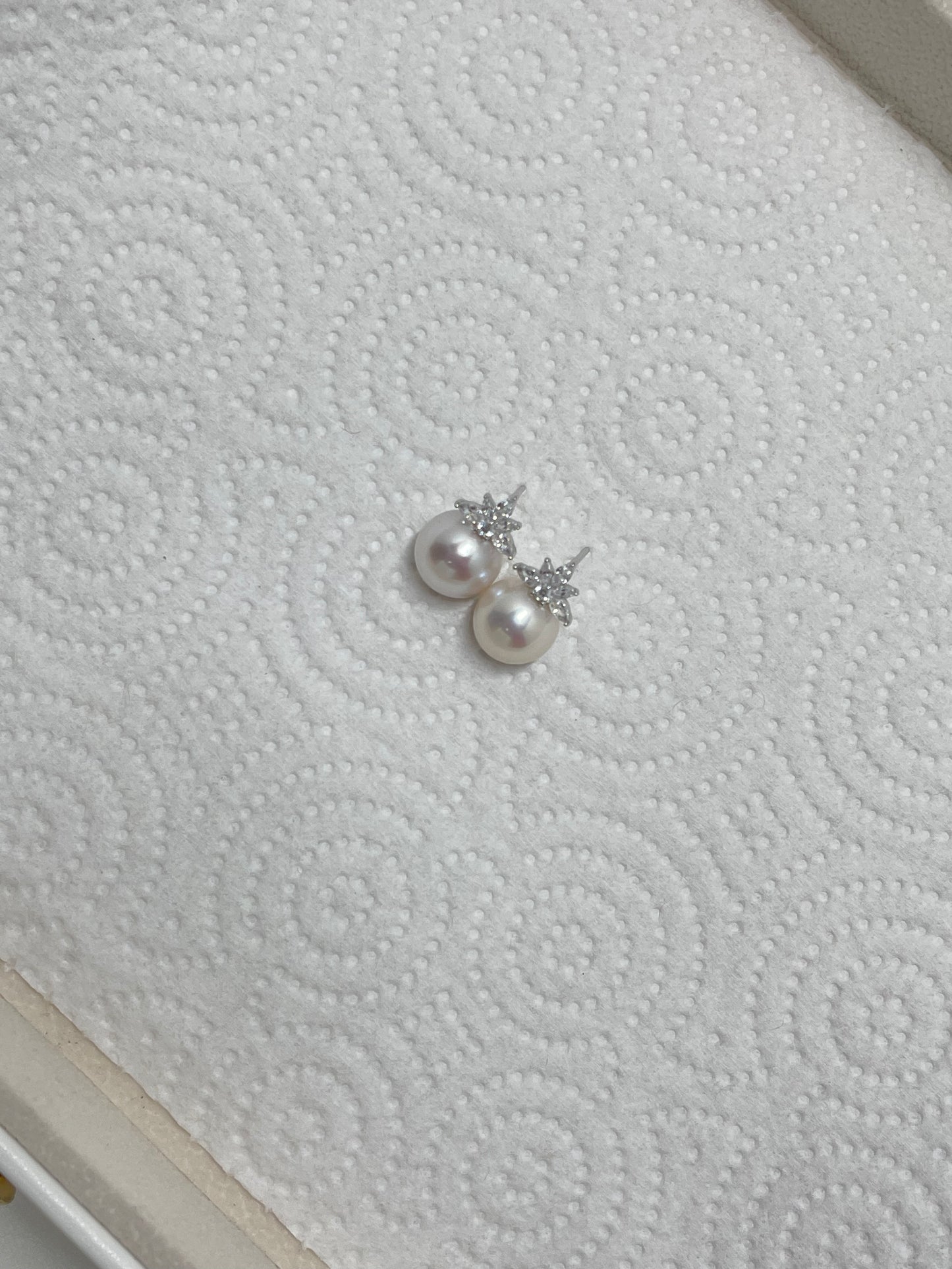 Pearls Beneath the Stars Earrings in 925 Silver