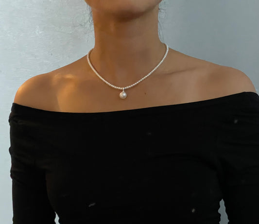 Strong Luster 3.5-4mm Baby Beads Pearl with Minimal Flaws Necklaces Choker