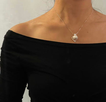 Pearl of the Rising Tide Pendant Necklace