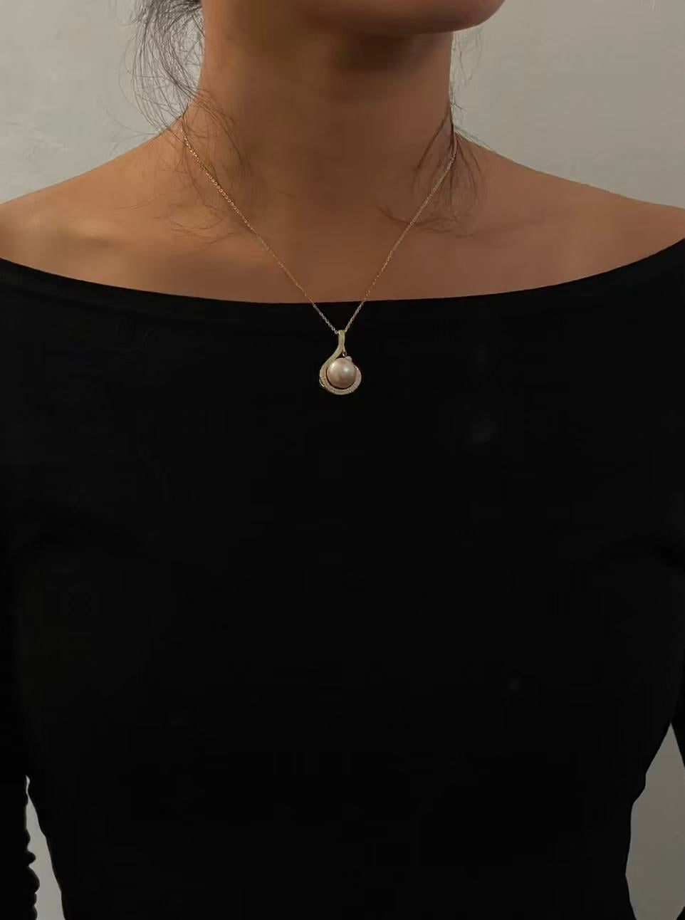 I Have a Pearl Heart Pendant Necklace