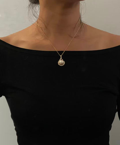 I Have a Pearl Heart Pendant Necklace