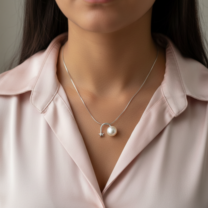 Moonlight Star Luminous Pearl Necklace