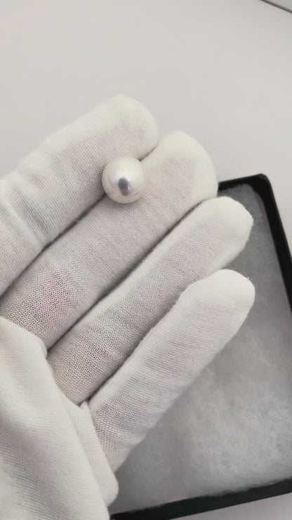 Top-Luster 11-12mm Freshwater Pearl Stud Earrings – Classic White Pearl Elegance