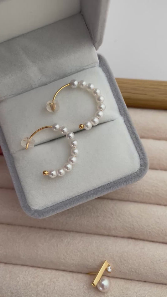 Class Hook Design 3-4mm Earring Studs